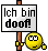 Ich bin doof! (Schild)